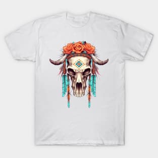 Native American Cow Skull T-Shirt